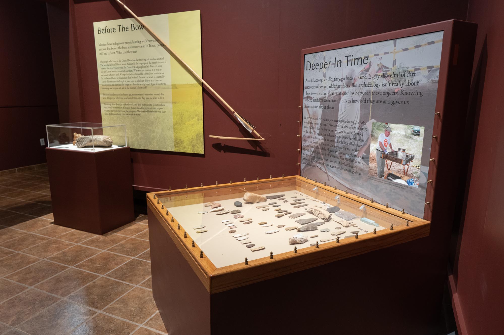 Evidence of over 9,000 years of continuous occupation at the McNeill Ranch Site can be viewed in the museum