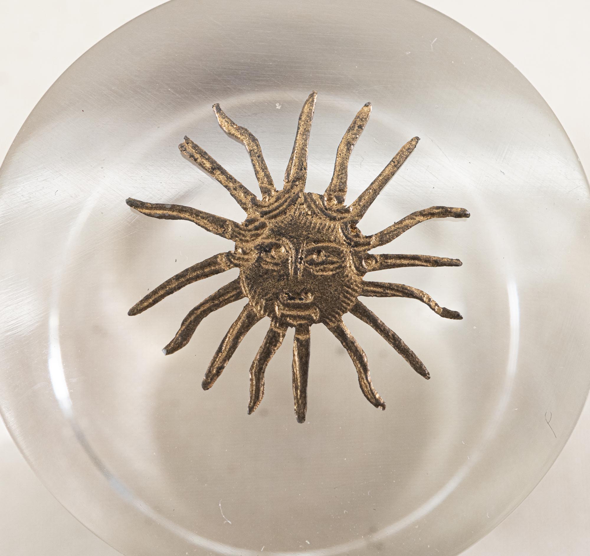 The Sun King symbol was part of the royal emblem of King Louis XIV. Museum of the Coastal Bend Victoria, TX